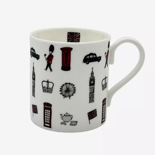 A mug featuring London's iconic landmarks